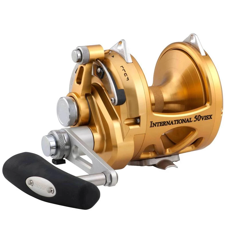 PENN International® 50VISX 2-Speed Conventional Reel, Gold